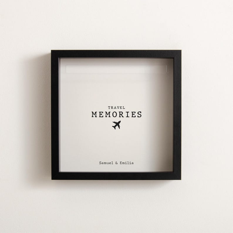 Travel Memories Adventure Frame  Memory Box Personalised Travel Gift Idea Memory Box Travel Gift Box Couple Travel Gift Christmas Gift Idea