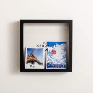 Travel Memories Adventure Frame  Memory Box Personalised Travel Gift Idea Memory Box Travel Gift Box Couple Travel Gift Christmas Gift Idea