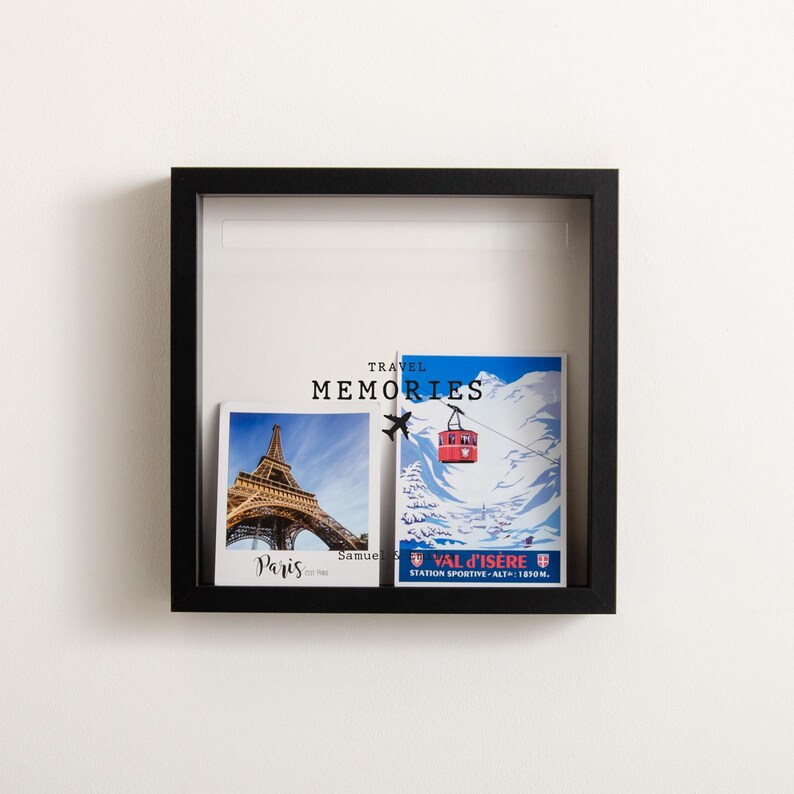 Travel Memories Adventure Frame  Memory Box Personalised Travel Gift Idea Memory Box Travel Gift Box Couple Travel Gift Christmas Gift Idea