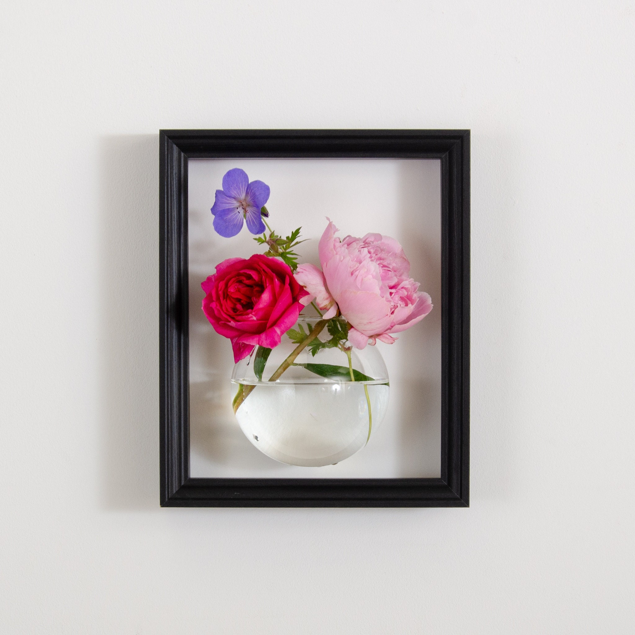 Flower Vase Display Frame | Home Wall Decor | Unique Gifts for Her
