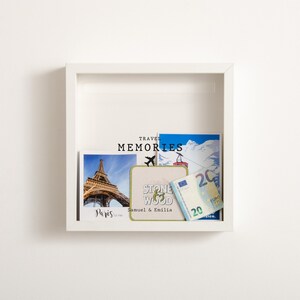Travel Memories Adventure Frame  Memory Box Personalised Travel Gift Idea Memory Box Travel Gift Box Couple Travel Gift Christmas Gift Idea