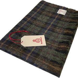 Harris Tweed Heather Glade Tartan Lap Blanket 75cm/30" x 100cm/40"