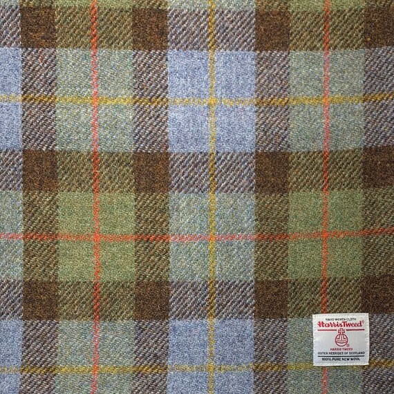 Harris Tweed Macleod Tartan Check Lap Blanket 75cm 30 X 100cm 40
