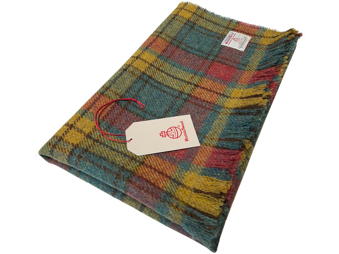 Harris Tweed Stornoway Tartan Check Lap Blanket 75cm/30 X 100cm/40 Etsy