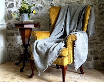 Extra Large Recycled Wool Blanket Rug Throw British Made 200x150cm Etsy
