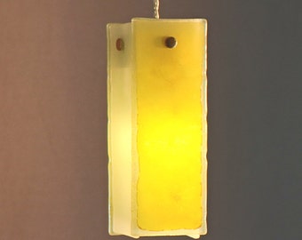 Fused glass pendant lights. Chandelier lighting hanging. Ceiling light fixture, pendant light. Small size pendant
