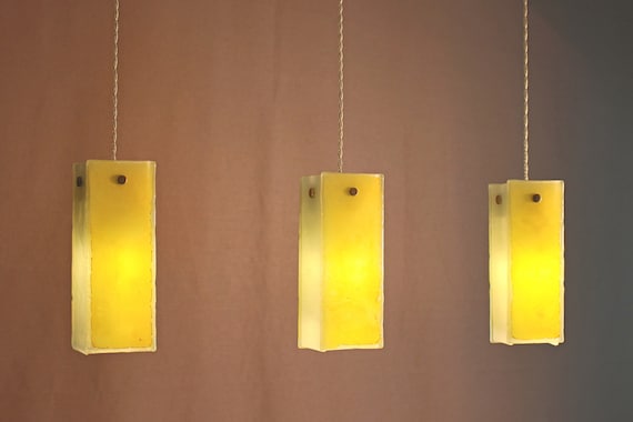 Fused Glass Pendant Lights Chandelier Lighting Hanging Etsy