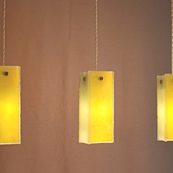 Fused glass pendant lights. Chandelier lighting hanging. Ceiling lights, pendant lighting, ceiling lighting. Small size pendants