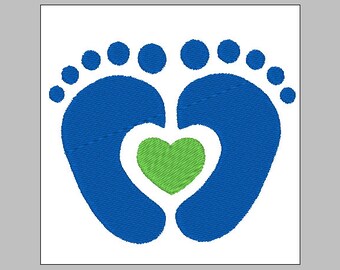 Baby feet embroidery design, baby feet machine embroidery, baby feet heart design, Newborn embroidery design, machine embroidery design