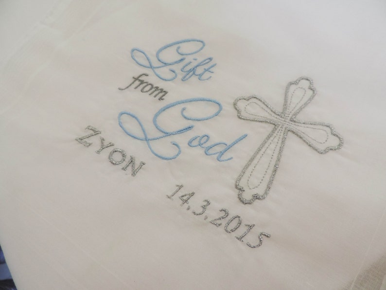 Baptism Embroidery Design Gift From God Embroidery Design Etsy