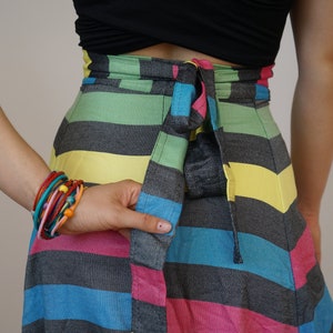 floor length colorful wrap skirt organic cotton coolawoola image 2