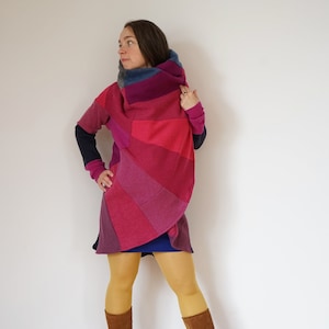 Upcycled Cashmere Magenta Mantel Reiner Kaschmir Pullover Coolawoola Luxus Kaschmir