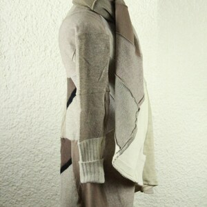 Plus Taille Wool Coolawoola Manteau Beige Hooded Spring Coat Perfect Circle Stylish Coat Wool Cape image 5