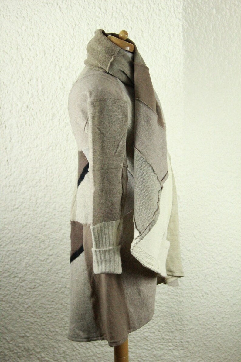 Plus Taille Wool Coolawoola Manteau Beige Hooded Spring Coat Perfect Circle Stylish Coat Wool Cape image 5