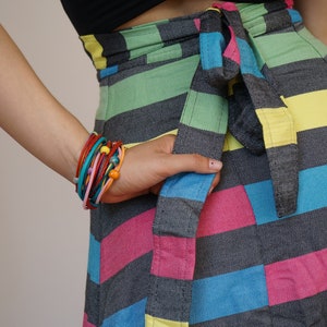floor length colorful wrap skirt organic cotton coolawoola image 7