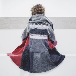 Spring Childrens Coat Red Hoodie Baby Coat Grey Girls Cape Patterned Coat