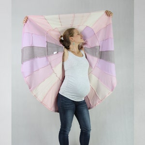 Pregnancy Cashmere Sweater Pastel Maternity Cardigan Soft Hooded Cape Multiwear Circle Coolawoola