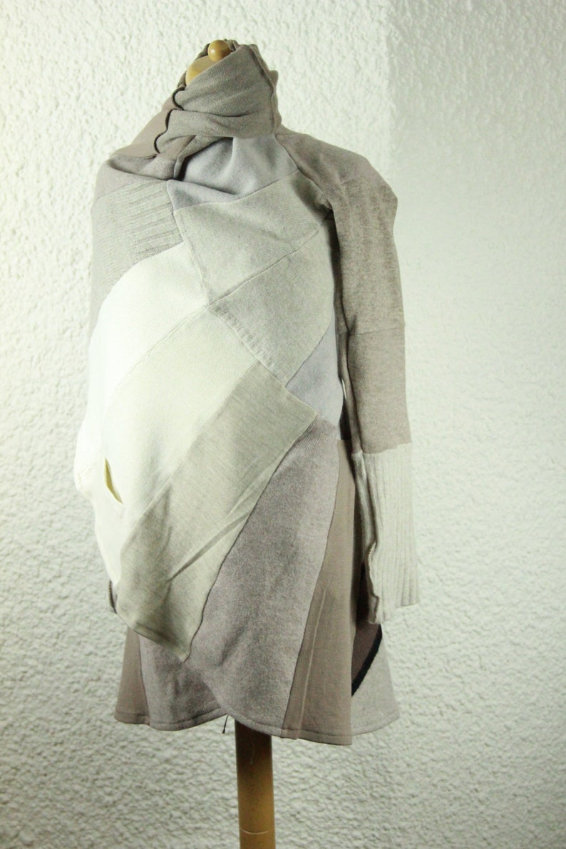 Plus Taille Wool Coolawoola Manteau Beige Hooded Spring Coat Perfect Circle Stylish Coat Wool Cape image 2