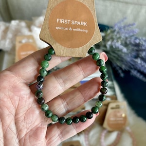 Ruby Zoisite Beaded Bracelet 8mm