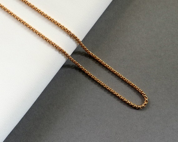 Gold Chain Necklace Minimalist Gold Necklace Gold Layering | Etsy