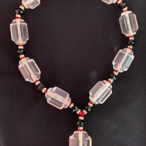 Cadoro Lucite & Rhinestone Necklace