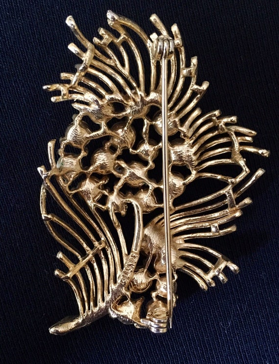 Lisner Rhinestone Brooch / Pin - image 2