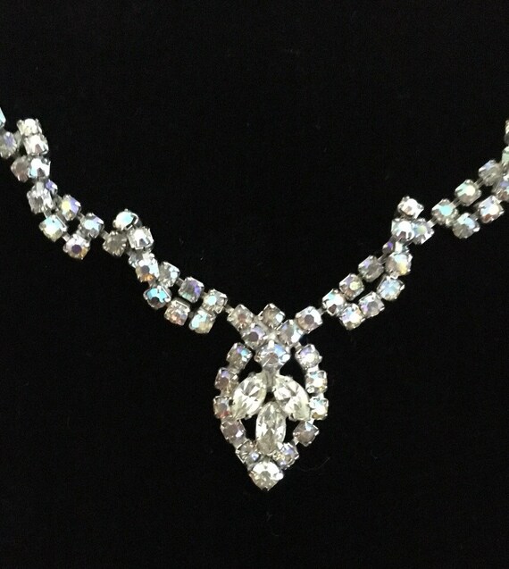 Rhinestone Crystal AB Necklace - image 1