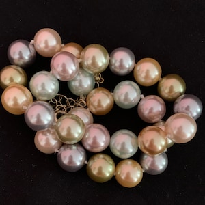 Kenneth J Lane Pastel Faux Pearl Necklace