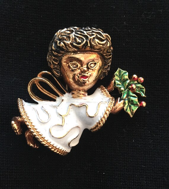 Corel Angel Brooch / Pin - image 1