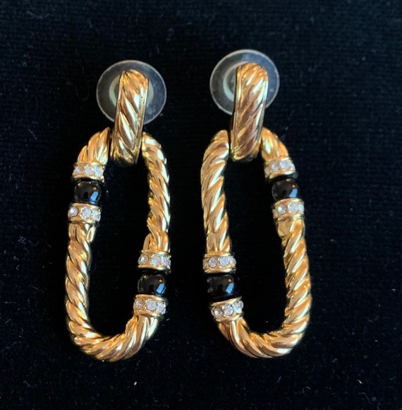 Swarovski Cable Link Earrings - image 1
