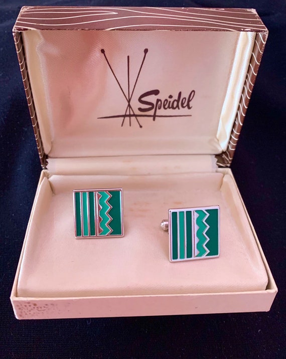 Speidel Zig Zag Cufflinks - image 1