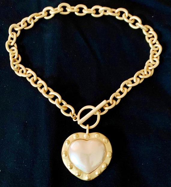 Large Heart Toggle Necklace
