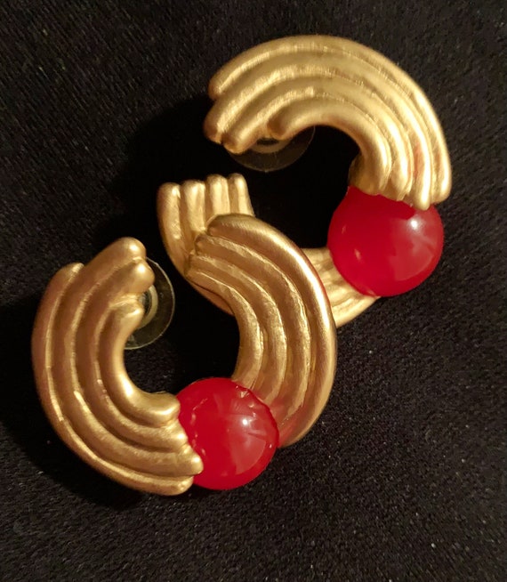 Givenchy Statement Pierced Earrings - image 1