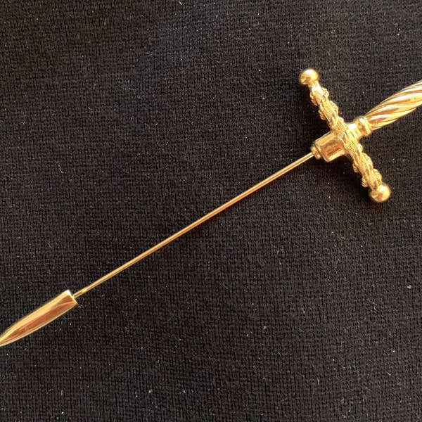 Crown Trifari Sword Stick Pin