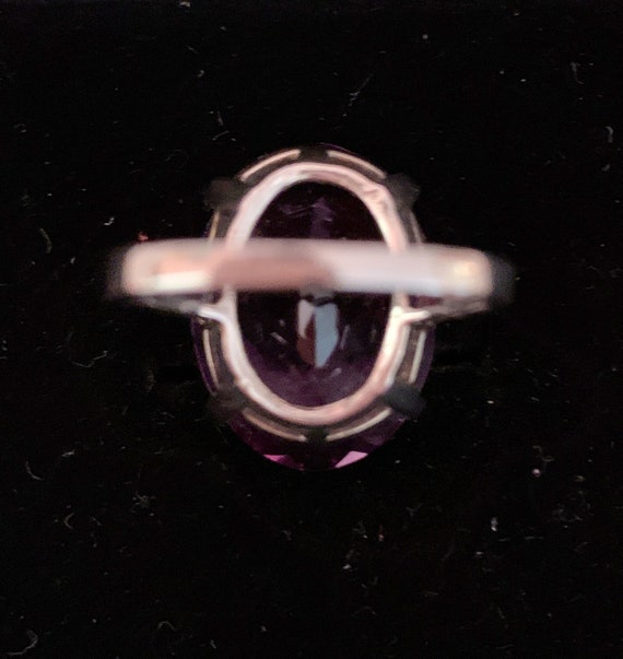 Sterling Ring with Large Oval Solitaire - image 3