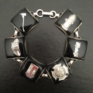 Lucite Fireman Bracelet