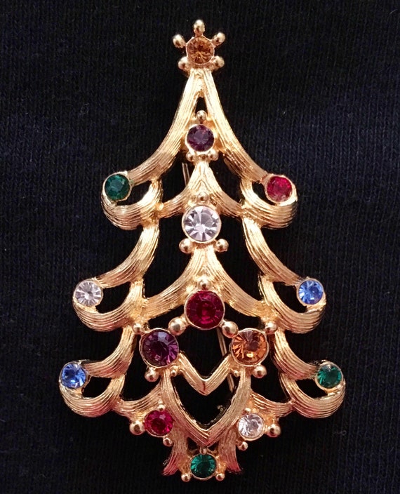 Christmas Tree Brooch / Pin Etsy
