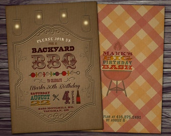 BBQ Birthday/30th Birthday/DIY Printable