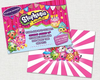 Shopkins Invitation / Shopkins Party Invite / Shopkins Printable / Shopkins DIY Printable Invitation