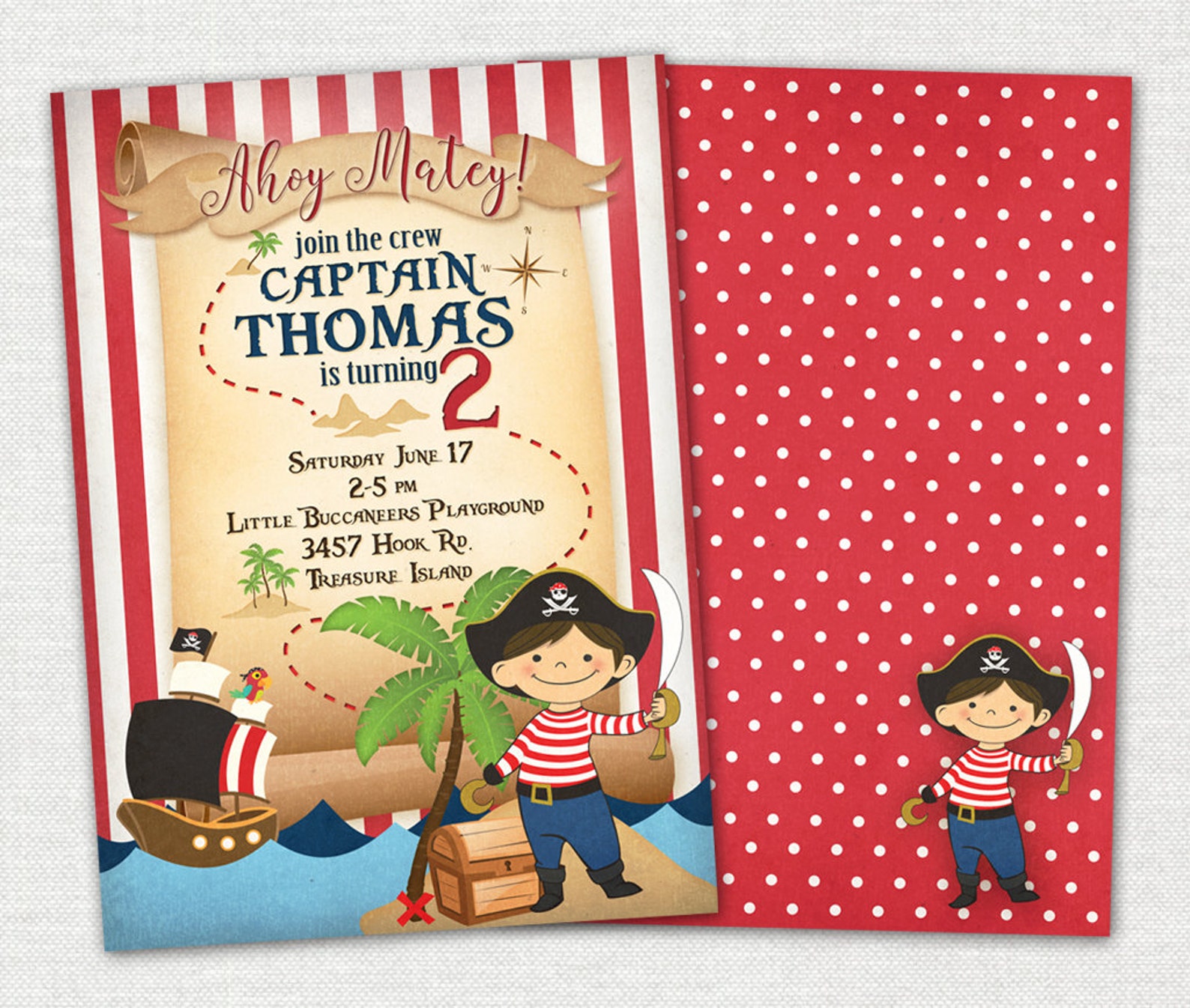 Pirate Birthday Invitation / Pirate Birthday Invitation Etsy Canada