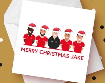 Man United Christmas Card, Man United Christmas, Man United Fan Xmas Card, Son Dad Card Card for United, Christmas Card, Xmas MUFC, Son Card