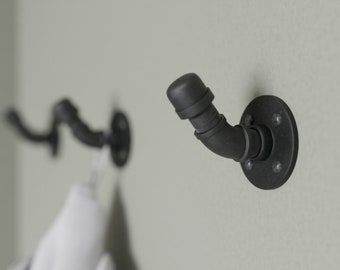 Industrial Pipe Hook | Towel Rack, Coat Hanger
