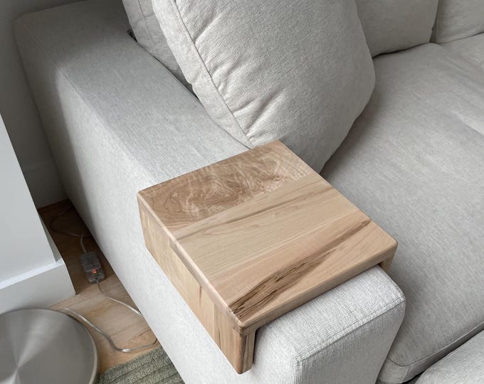 Sofa arm tray table || coffee table || wooden sofa table tray || wood coffee tray || sofa arm rest table || sofa arm drape || FREE  SHIPPING