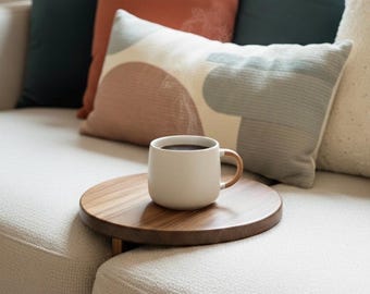 wooden sofa cup holder || sofa tray || sofa drink holder || sofa seat tray rest || sofa cushion tray FREE SHIPPING
