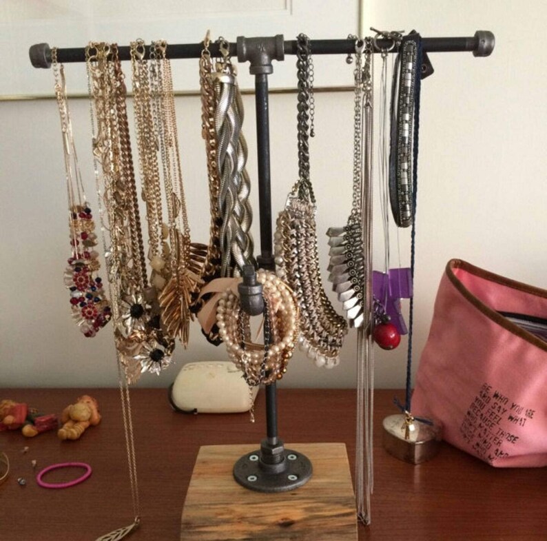 Industrial Pipe Jewelry Stand Jewelry Display Jewelry Etsy