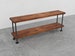 Industrial TV stand || media console || bookshelf || rustic TV stand || industrial chic furniture || steampunk || steel and wood TV stand 