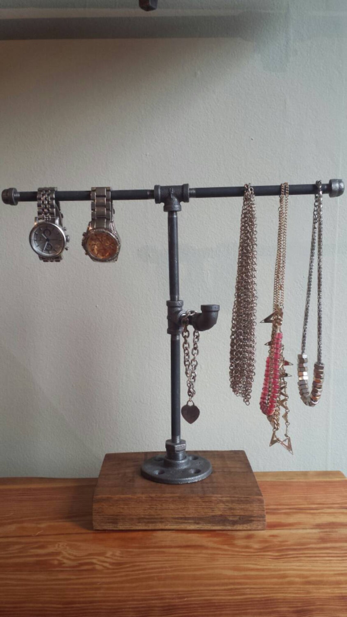 Industrial Pipe Jewelry Stand Jewelry Display Jewelry Etsy