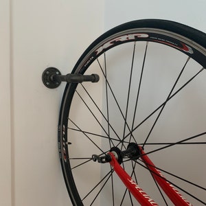 FREE SHIPPING Industrial Pipe Bike Hook || Bike Rack - Etsy