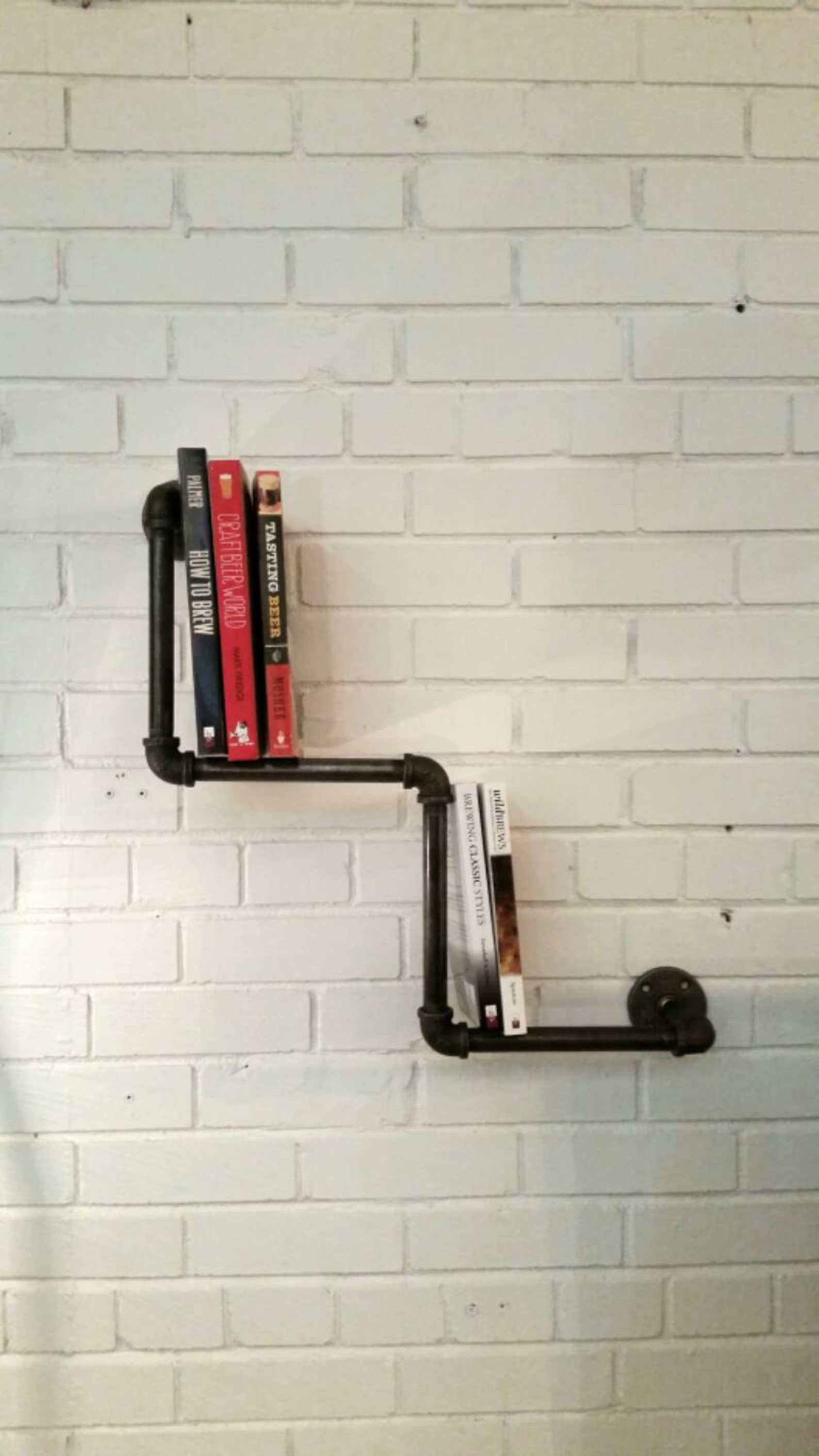 Rustic Industrial Pipe Bookcase Industrial Pipe Bookshelf Etsy