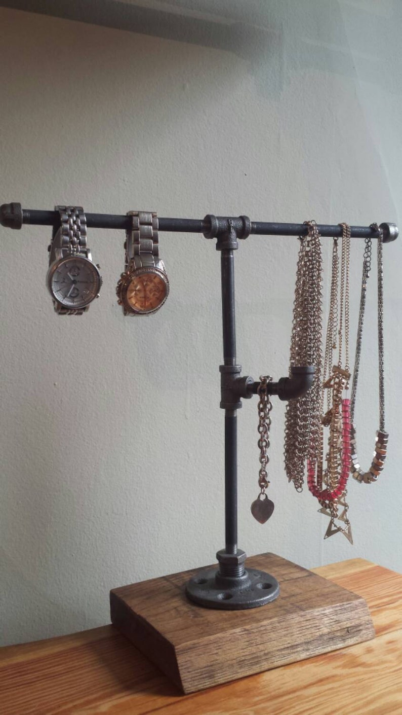 Industrial Pipe Jewelry Stand Jewelry Display Jewelry Etsy